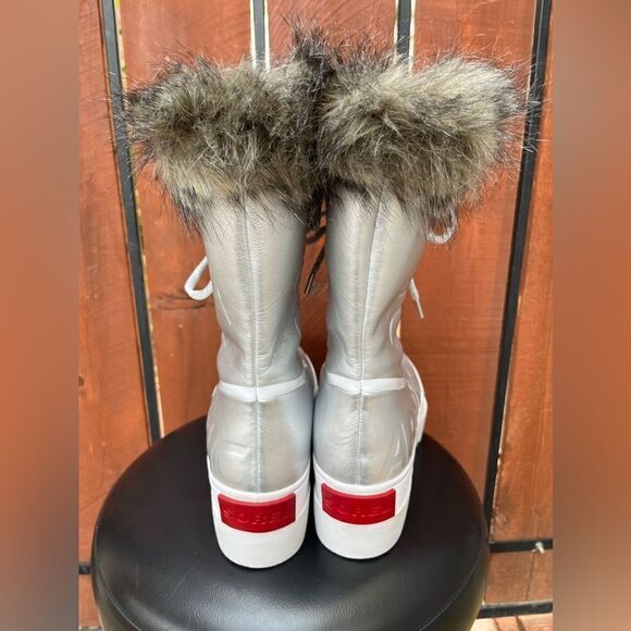 Sorel Joan of Arctic Next Boot Metallic Silver White NEW 10.5 - Picture 6 of 10